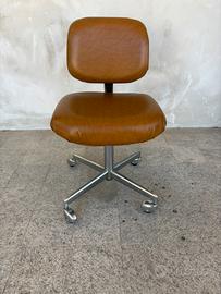 Sedia ufficio girevole design anni 60