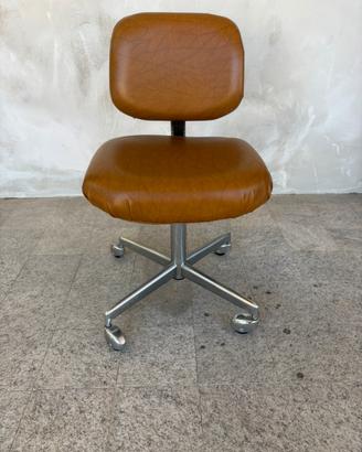 Sedia ufficio girevole design anni 60