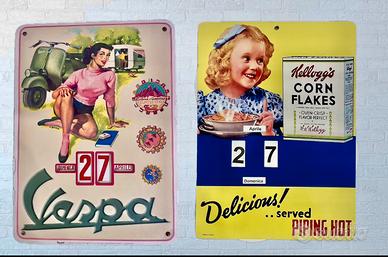 Calendari perpetui /Locandine • Vespa e Kellogg's•