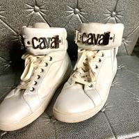 Sneakers Just Cavalli pelle bianche