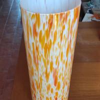 Vaso arancione e bianco 