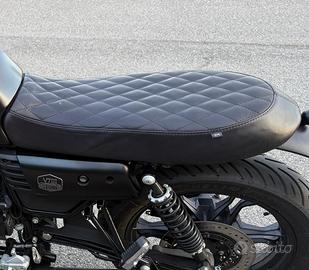 Sella Baak cuoio classique nero per moto guzzi v7