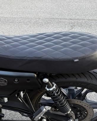 Sella Baak cuoio classique nero per moto guzzi v7