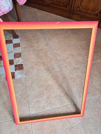 Cornice grande quadro foto arancio rossa gialla