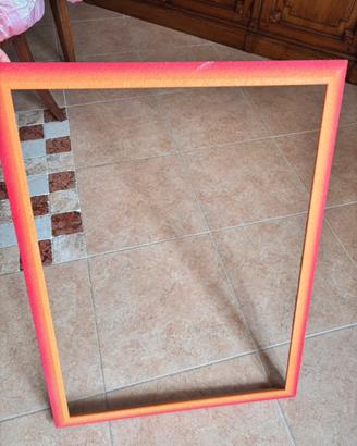 Cornice grande quadro foto arancio rossa gialla