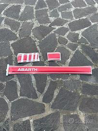 Kit strisce laterali Rosse adesive ABARTH 500