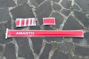 Kit strisce laterali Rosse adesive ABARTH 500