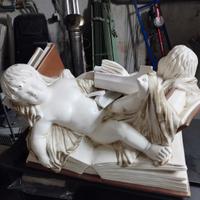 putti statuina angioletti opera d'arte