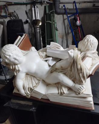 putti statuina angioletti opera d'arte TAVOLINO