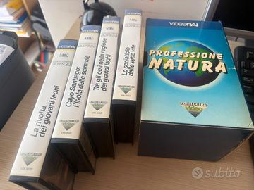 8 Videocassette VHS VIDEO sugli animali