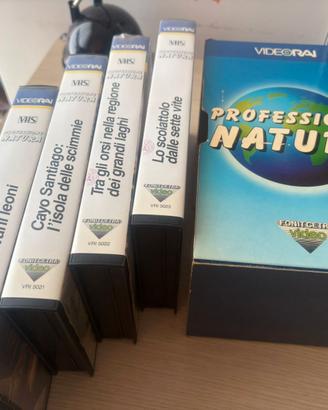 8 Videocassette VHS VIDEO sugli animali