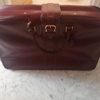 Valigie Gucci di pelle bordeaux vintage