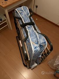 COSTWAY lettino pieghevole con materasso