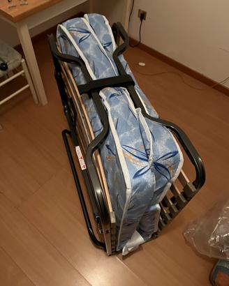 COSTWAY lettino pieghevole con materasso