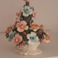 Cesto Floreale Capodimonte h=15cm Bomboniera Vinta