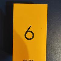 Smartphone Realme 6 con caricatore e scatola