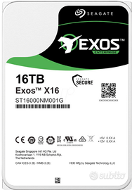 HDD Seagate EXOS X16 16TB 3,5'