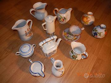 Set brocche e vasetti in ceramica