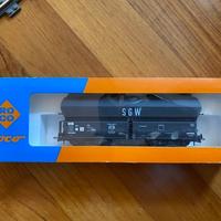 Trenino roco sncf carro tramoggia per carbone