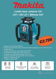 Makita Livella Laser Rotativa + Spedizione