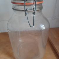 Vaso con coperchio Bormioli