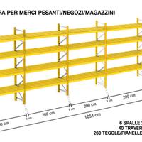 SCAFFALATURA merci pesanti o ingombranti mt10.54