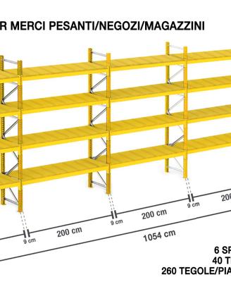 SCAFFALATURA merci pesanti o ingombranti mt10.54