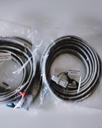 Tubo a 4 vie doppio per gambali o bracciali 