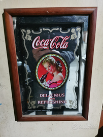 Specchio coca cola verticale vintage