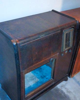 giradischi phonola con mobiletto vintage