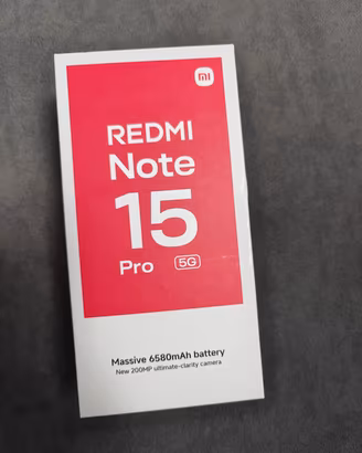Xiaomi Redmi Note 15 Pro 5G 8/256 nero NUOVO