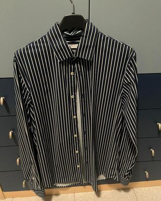 Camicia blu a righe bianche Zara – Taglia S
