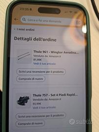 Barre tetto auto THULE