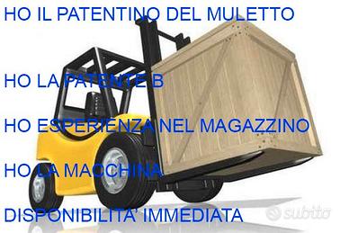 Magazziniere Carrellista Esperto|Patentino Muletto