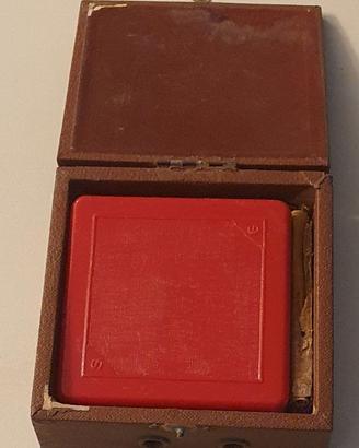 Curiosa radio galena tascabile da viaggio vintage