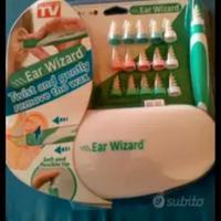 Sistema di pulizia orecchio con testine silicone