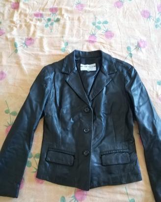 giacca donna vera pelle vintage 