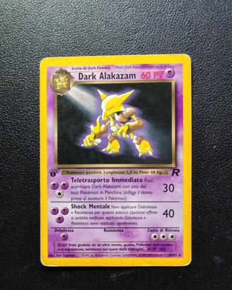 Dark Alakazam Prima Edizione - Carte Pokemon 