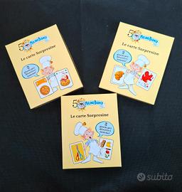 Lotto 3 mazzi Carte Sorpresine Mulino Bianco 