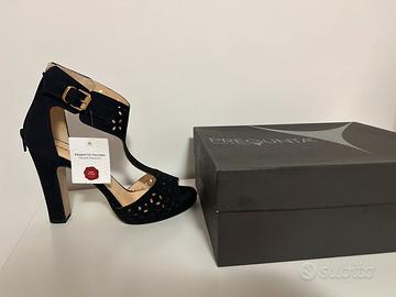 Sandali donna Pregunta nero camoscio tg. 37, nuovi