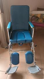 Sedia  wc con rotelle