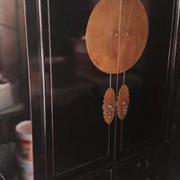 Armadio nuziale cinese in lacca nera