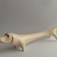 Bassotto ceramica Roberto Rigon per Bertoncello