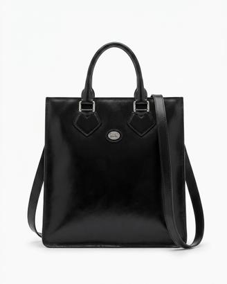 Borsa The Bridge in Vera Pelle Nera con Tracolla