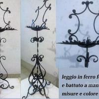 Leggio in ferro forgiato e battuto a mano