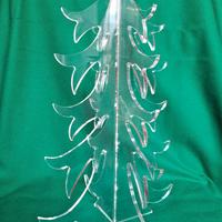2 alberi di natale plexiglass