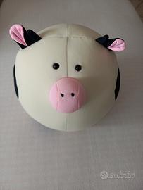 Peluche cuscino squishy a forma di mucca 