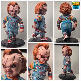 CHUCKY - La Bambola Assassina 3D figure + Tiffany 