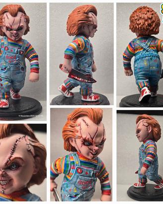 CHUCKY - La Bambola Assassina 3D figure + Tiffany 
