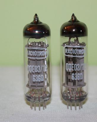 Due Pezzi QQE03/12 ( 6360 ) RADIOTRON Nuove N.O.S